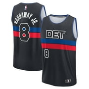 Men's Fanatics Tim Hardaway Jr. Black Detroit Pistons Fast Break Player Jersey - Statement Edition